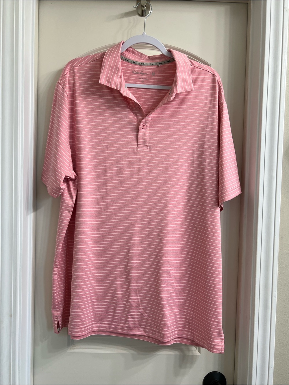 Walter Hagen Pink Stripe Polo Shirt
